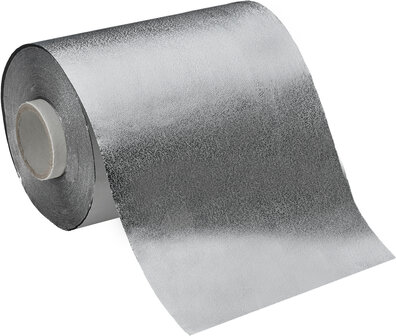Foilmall aluminium folie met reli&euml;f  Silver