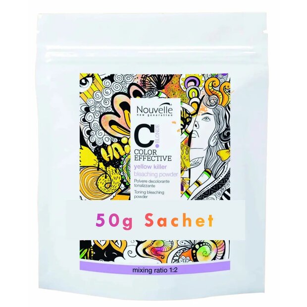 Nouvelle Yellow Killer Bleaching Powder 50 gram | HD-Haircare