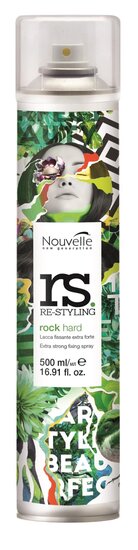 Nouvelle Re-Styling Rock Hard Haarspray 500ml Becomes NEW Nouvelle Re-styling Rock Hard Hairspray 500 ml