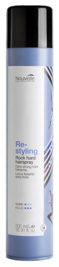 Nouvelle Re-Styling Rock Hard Haarspray 500ml Becomes NEW Nouvelle Re-styling Rock Hard Hairspray 500 ml