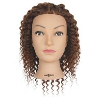 Oefenhoofd Curly Medium Brown