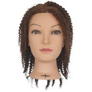 Oefenhoofd Curly Small Brown