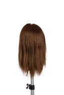 Labor Oefenhoofd Smart pro Medium Brown 35cm 100% menselijk haar